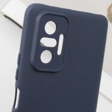 Чохол TPU GETMAN Liquid Silk Full Camera для Xiaomi Redmi Note 10 Pro / 10 Pro Max – Синій