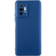 Чохол TPU GETMAN Liquid Silk Full Camera для Xiaomi Redmi Note 10 Pro / 10 Pro Max – Синій