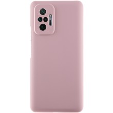 Чохол TPU GETMAN Liquid Silk Full Camera для Xiaomi Redmi Note 10 Pro / 10 Pro Max – Рожевий