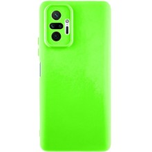 Чохол TPU GETMAN Liquid Silk Full Camera для Xiaomi Redmi Note 10 Pro / 10 Pro Max – Салатовий