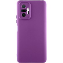 Чохол TPU GETMAN Liquid Silk Full Camera для Xiaomi Redmi Note 10 Pro / 10 Pro Max – Фіолетовий
