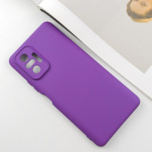 Чехол TPU GETMAN Liquid Silk Full Camera для Xiaomi Redmi Note 10 Pro / 10 Pro Max – Фиолетовый