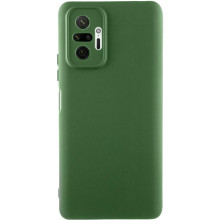 Чехол TPU GETMAN Liquid Silk Full Camera для Xiaomi Redmi Note 10 Pro / 10 Pro Max – Зеленый