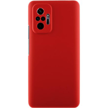 Чехол TPU GETMAN Liquid Silk Full Camera для Xiaomi Redmi Note 10 Pro / 10 Pro Max – Красный