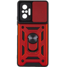 Чехол Ummi Camshield Serge Ring для Xiaomi Redmi Note 10 Pro / 10 Pro Max – Красный