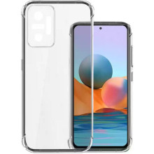 TPU чехол GETMAN Ease logo усиленные углы Full Camera для Xiaomi Redmi Note 10 Pro / 10 Pro Max – Прозрачный
