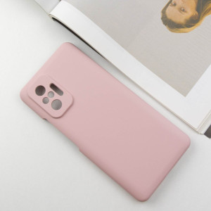 Чехол Silicone Cover Lakshmi Full Camera (AAA) для Xiaomi Redmi Note 10 Pro / 10 Pro Max – Розовый