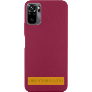 Чохол Silicone Cover Ummi Lakshmi (AA) для Xiaomi Redmi Note 10 Pro / 10 Pro Max – Бордовий