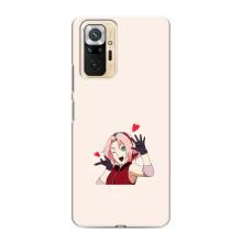Чохли Персонажі Аніме Наруто для Xiaomi Redmi Note 10 Pro (AlphaPrint) (Лайк Сакура)
