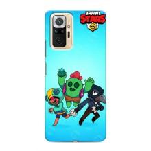 Чехлы Brawl Stars для Xiaomi Redmi Note 10 Pro (AlphaPrint) (Тріо героїв)