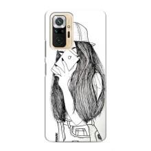 Чехол с печатью для Xiaomi Redmi Note 10 Pro - (Мода) (AlphaPrint) (Фото девочки)