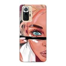 Чехол с печатью для Xiaomi Redmi Note 10 Pro - (Мода) (AlphaPrint) (Макияж)