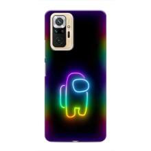 Чехол Амонг Ас для Xiaomi Redmi Note 10 Pro (AlphaPrint) (Яркий скин)