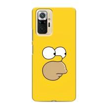 Чехол с Симпсонами для Xiaomi Redmi Note 10 Pro (VPrint) (Гомер)