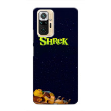 Чехол с мультфильмом Шрек на Xiaomi Redmi Note 10 Pro – Шрек лого