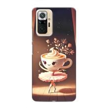 Чехол с мемом Тралалело тралала на Xiaomi Redmi Note 10 Pro (Балерина капучина)