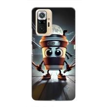 Чехол с мемом Тралалело тралала на Xiaomi Redmi Note 10 Pro (Капучино асасино)