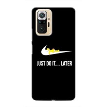 Чехол с логотипом Найк на Xiaomi Redmi Note 10 Pro – Nike just do it