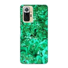 Мраморный чехол на Xiaomi Redmi Note 10 Pro (VPrint) (Салатный Мрамор)