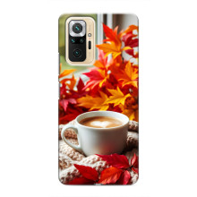 Чехол с уникальным дизайном «Осень с кофе» для Xiaomi Redmi Note 10 Pro