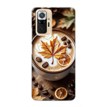 Чехол с уникальным дизайном «Осень с кофе» для Xiaomi Redmi Note 10 Pro – Пряный кофе