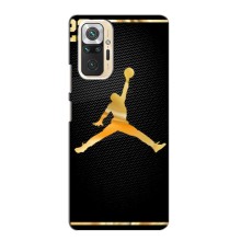 Силіконовый Чохол Nike Air Jordan на Редмі Нот 10 Про (Джордан 23)