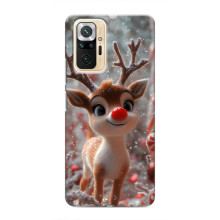 Яркий чехол для Xiaomi Redmi Note 10 Pro с Зимними Оленятами