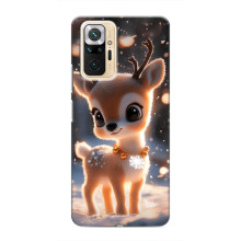 Яркий чехол для Xiaomi Redmi Note 10 Pro с Зимними Оленятами – Оленёнок