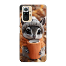 Печатный чехол «Зверята с кофе» для Xiaomi Redmi Note 10 Pro