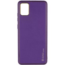 Кожаный чехол Xshield для Xiaomi Redmi Note 10 / Note 10s – Фиолетовый