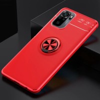 TPU чехол Deen ColorRing под магнитный держатель (opp) для Xiaomi Redmi Note 10 / Note 10s – Красный