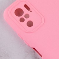 Чехол Silicone Cover Full Camera without Logo (A) для Xiaomi Redmi Note 10 / Note 10s – Розовый