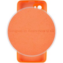 Чохол Silicone Cover Full Camera (AA) для Xiaomi Redmi Note 10 / Note 10s – Помаранчевий