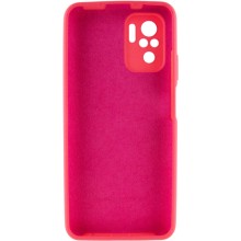 Чехол Silicone Cover Full Camera (AA) для Xiaomi Redmi Note 10 / Note 10s – Розовый