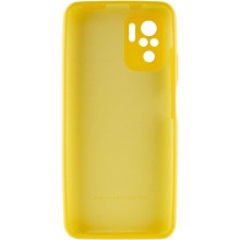 Чехол Silicone Cover Full Camera (AA) для Xiaomi Redmi Note 10 / Note 10s – Желтый