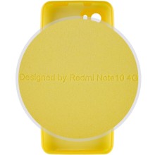 Чехол Silicone Cover Full Camera (AA) для Xiaomi Redmi Note 10 / Note 10s – Желтый