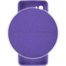 Чехол Silicone Cover Full Camera (AA) для Xiaomi Redmi Note 10 / Note 10s – Фиолетовый