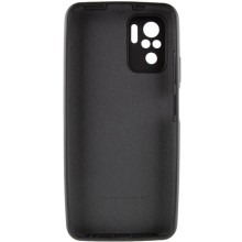 Чехол Silicone Cover Full Camera (AA) для Xiaomi Redmi Note 10 / Note 10s – Черный