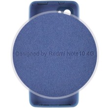 Чехол Silicone Cover Full Camera (AA) для Xiaomi Redmi Note 10 / Note 10s – Синий