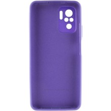 Чохол Silicone Cover Full Camera (AA) для Xiaomi Redmi Note 10 / Note 10s – Фіолетовий