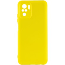 Чехол Silicone Cover Full Camera without Logo (A) для Xiaomi Redmi Note 10 / Note 10s – Желтый