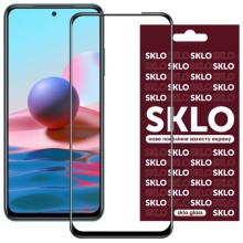 Захисне скло SKLO 3D (full glue) для Xiaomi Redmi Note 10 / Note 10s / Poco M5s – Чорний