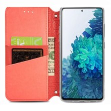 Кожаный чехол книжка GETMAN Mandala (PU) для Xiaomi Redmi Note 10 / Note 10s – Красный