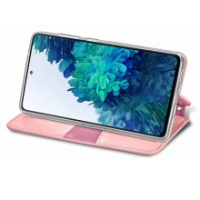 Кожаный чехол книжка GETMAN Mandala (PU) для Xiaomi Redmi Note 10 / Note 10s – Розовый