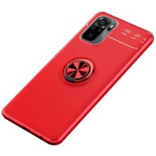 TPU чехол Deen ColorRing под магнитный держатель (opp) для Xiaomi Redmi Note 10 / Note 10s (Красный)