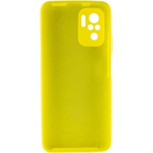 Чохол Silicone Cover Full Camera (AA) для Xiaomi Redmi Note 10 / Note 10s – Жовтий