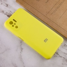 Чохол Silicone Cover Full Camera (AA) для Xiaomi Redmi Note 10 / Note 10s – Жовтий