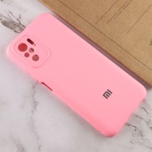 Чехол Silicone Cover My Color Full Camera (A) для Xiaomi Redmi Note 10 / Note 10s – Розовый