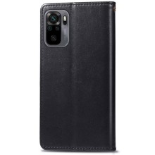 Кожаный чехол книжка GETMAN Gallant (PU) для Xiaomi Redmi Note 10 / Note 10s – Черный