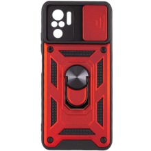 Ударопрочный чехол Camshield Serge Ring для Xiaomi Redmi Note 10 / Note 10s / Poco M5s – Красный